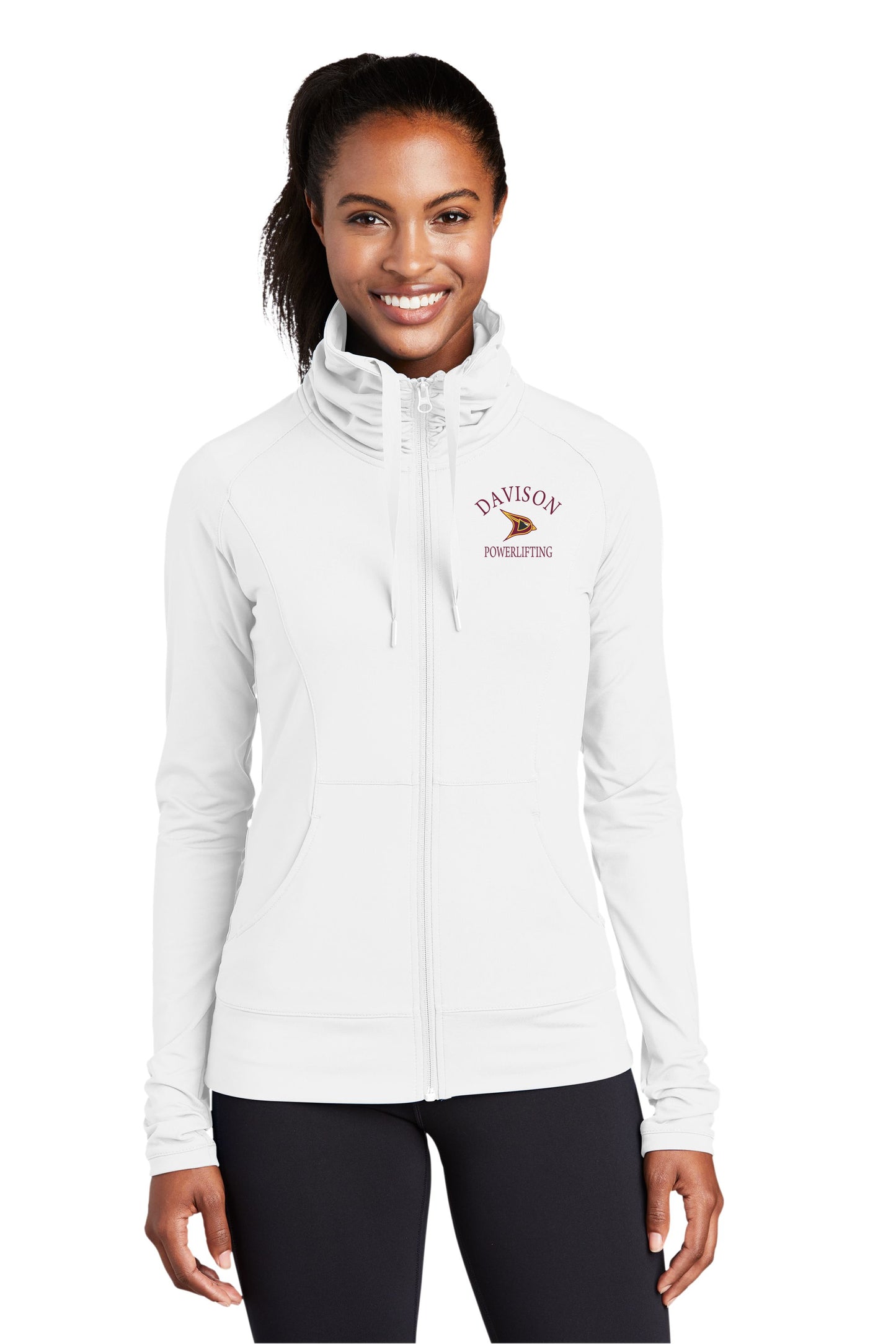 Davison Powerlifting Ladies Sport-Wick® Stretch Full-Zip Jacket
