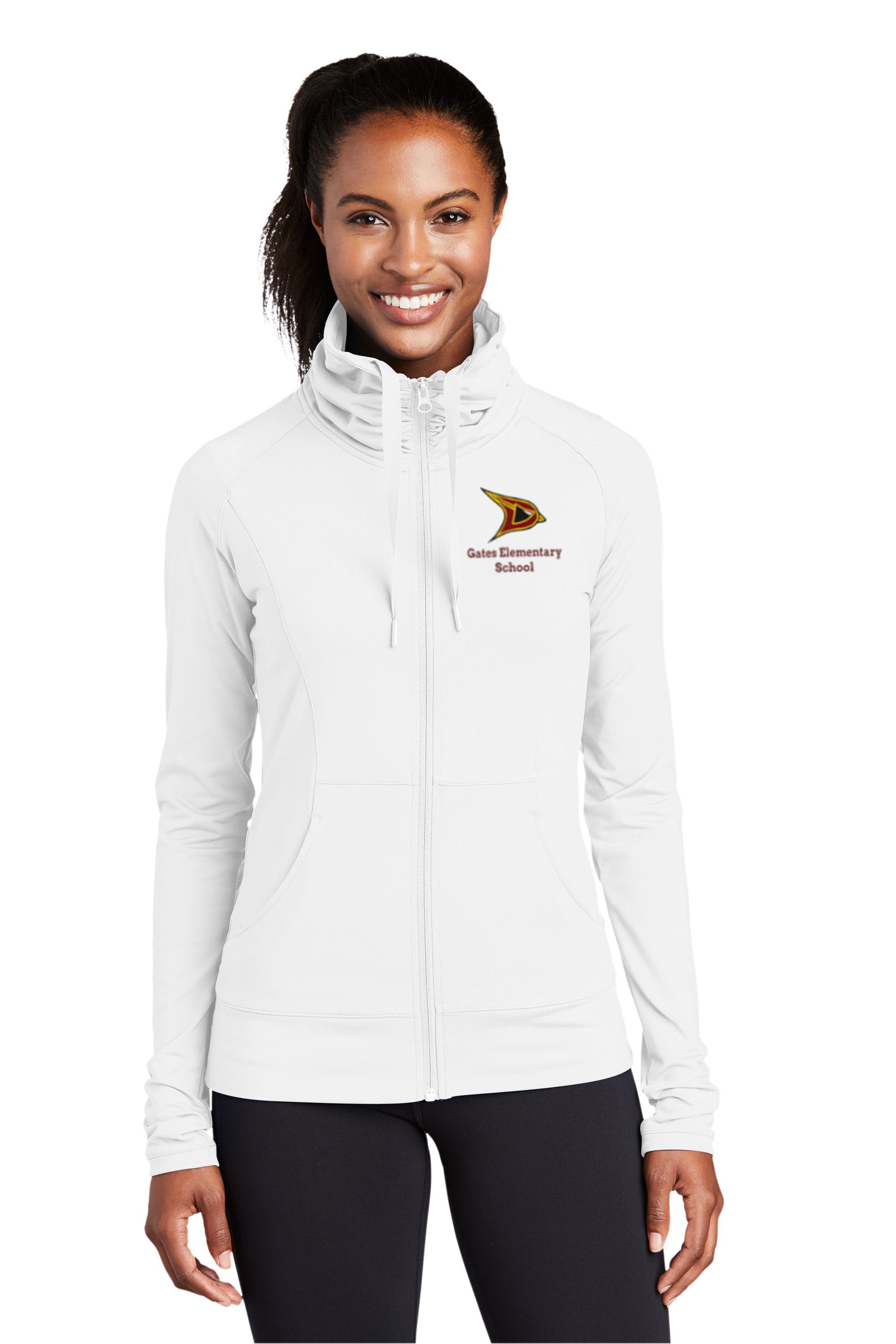 Gates Elementary Ladies Sport-Wick® Stretch Full-Zip Jacket