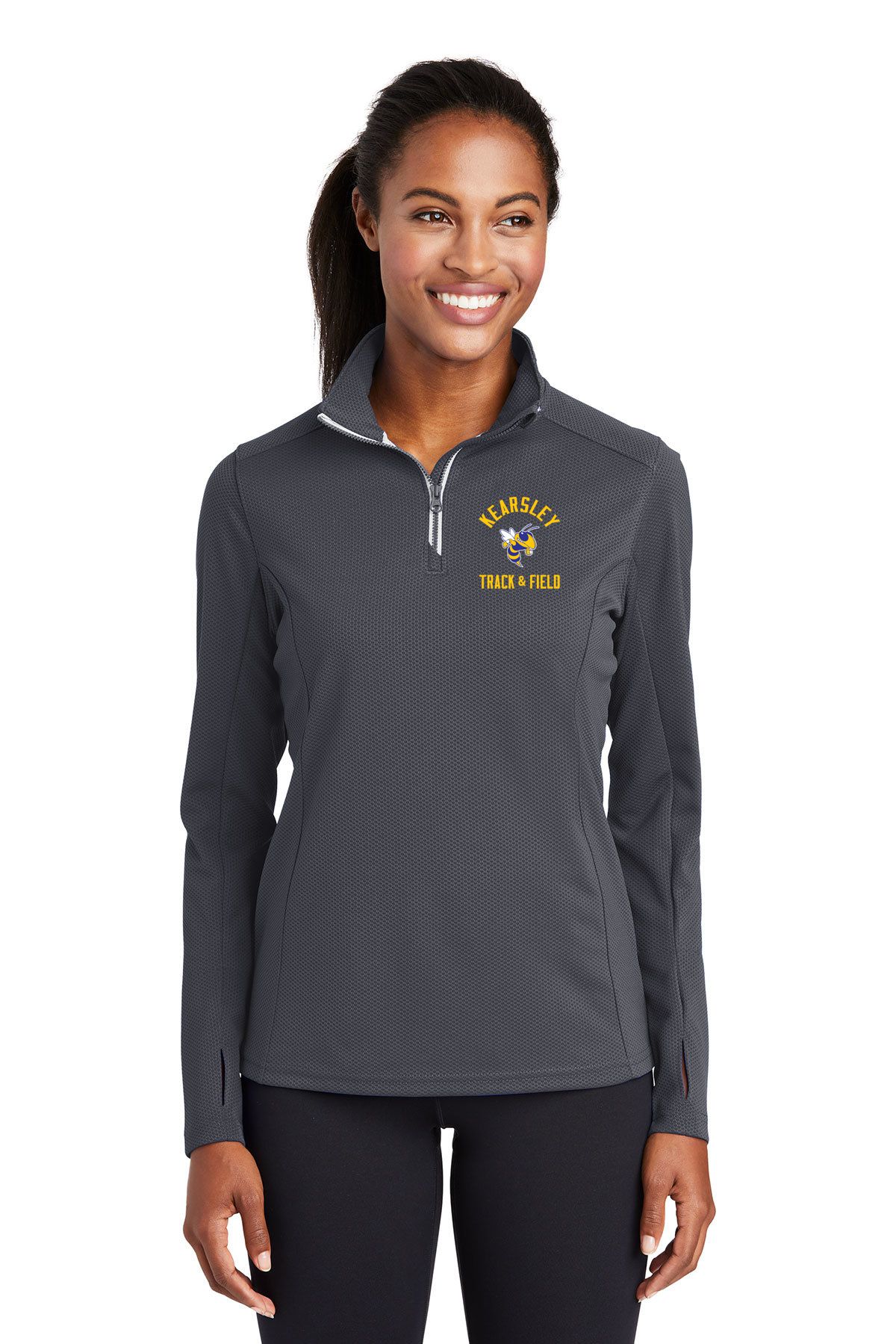 Kearsley Track & Field Textured 1/4 Zip Jacket