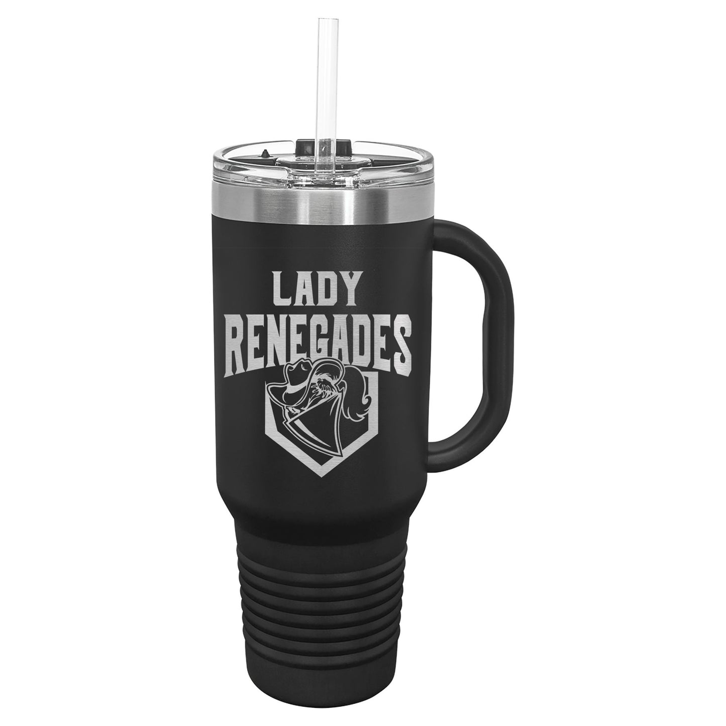 Lady Renegades 40 oz. Travel Mug with Handle & Straw