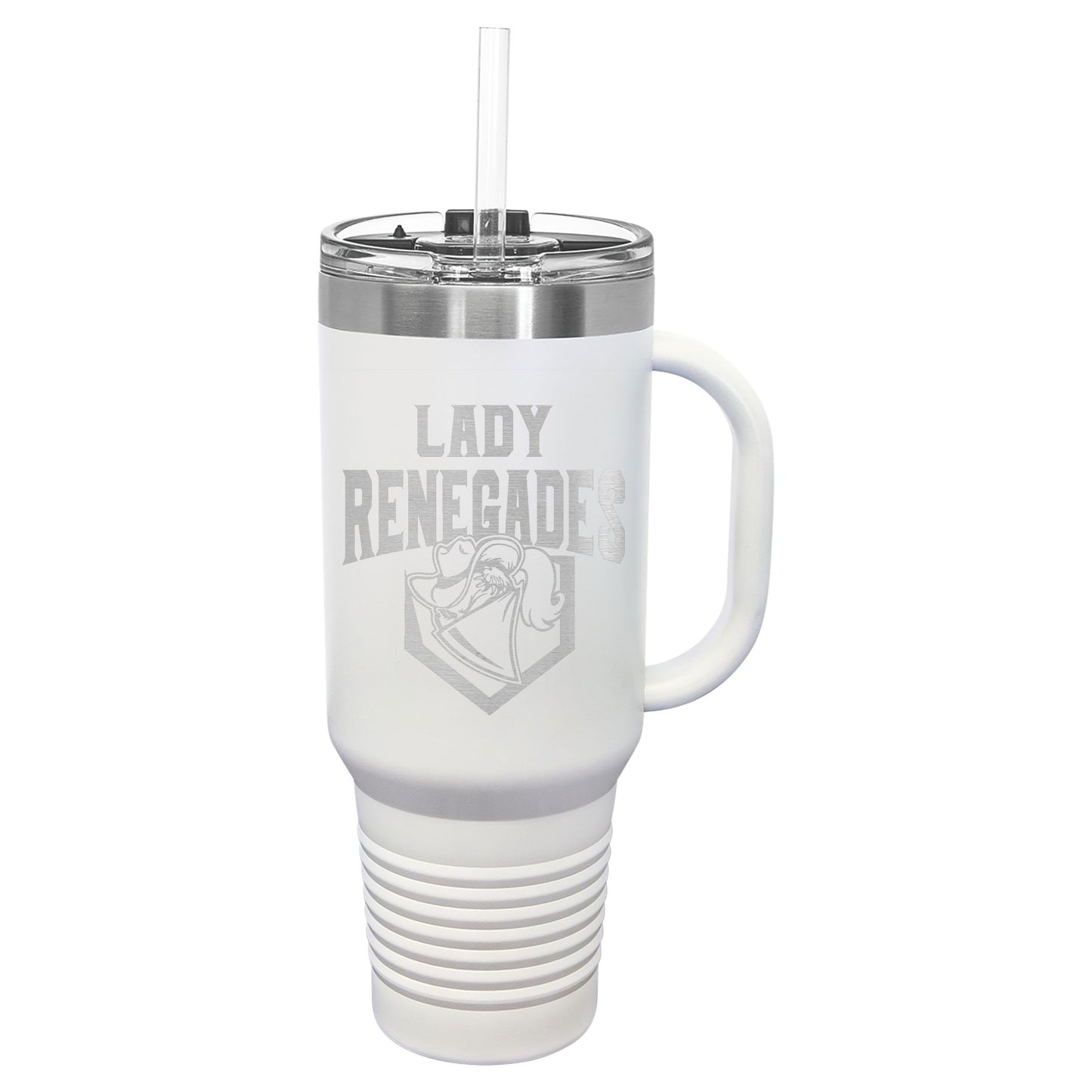 Lady Renegades 40 oz. Travel Mug with Handle & Straw