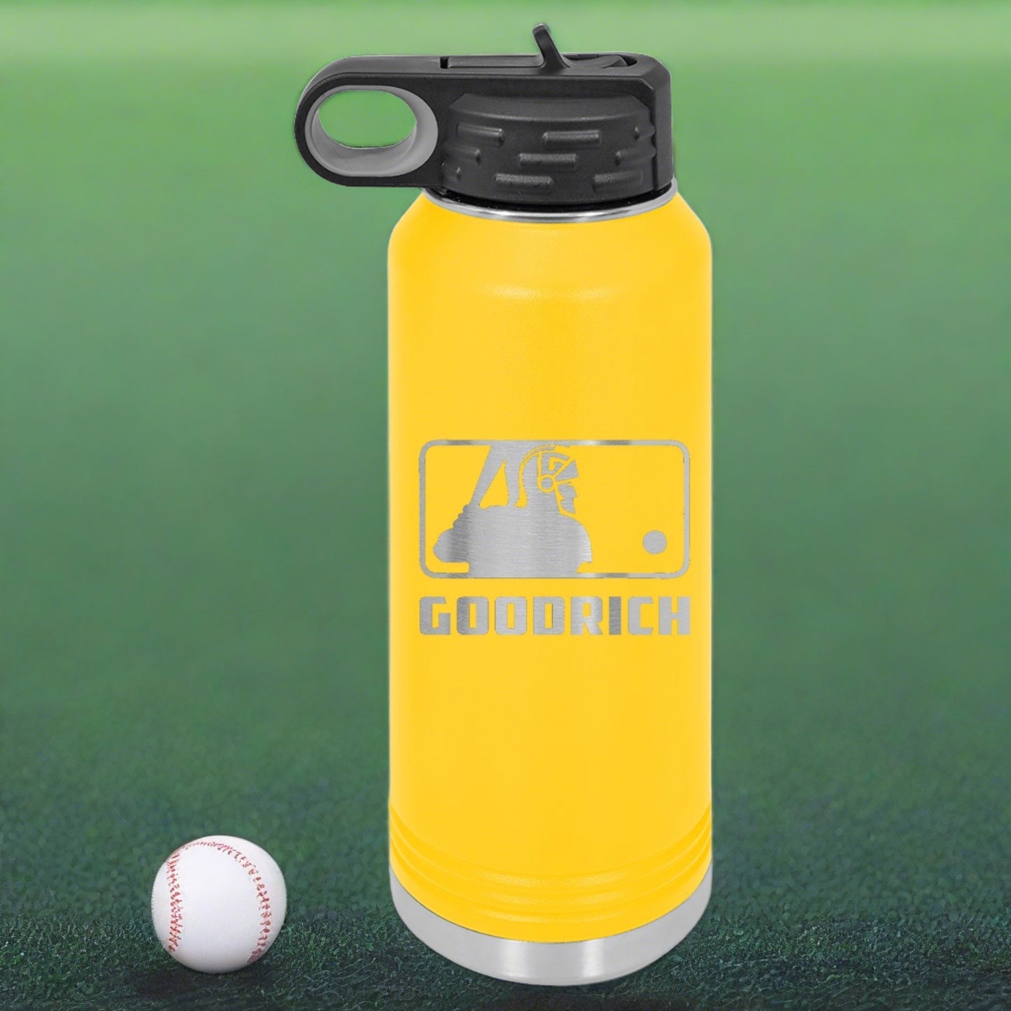 Goodrich Baseball Engraved 32 oz Water Bottle