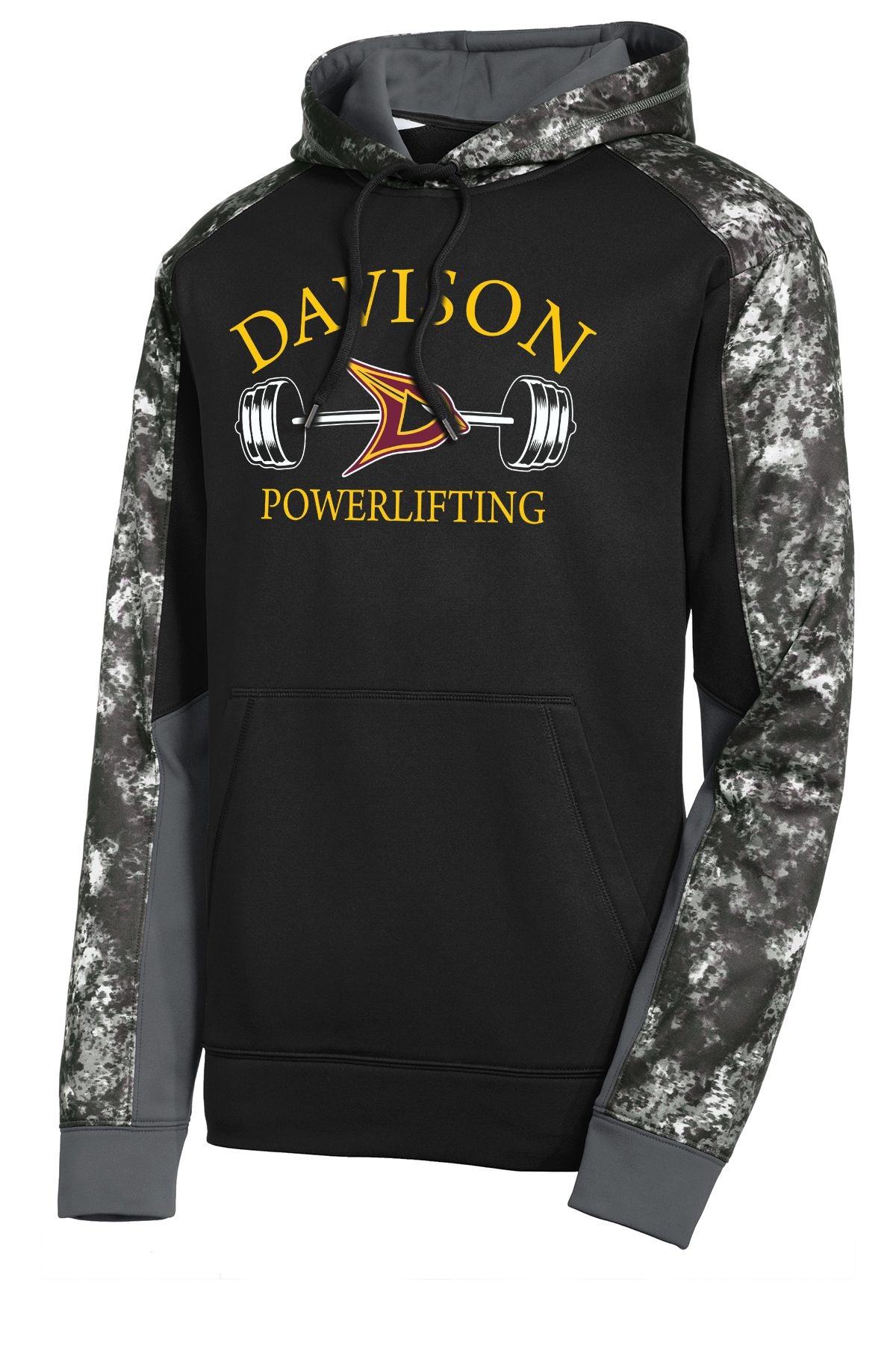 Davison Powerlifting Mineral Freeze Fleece Colorblock Hooded Pullover