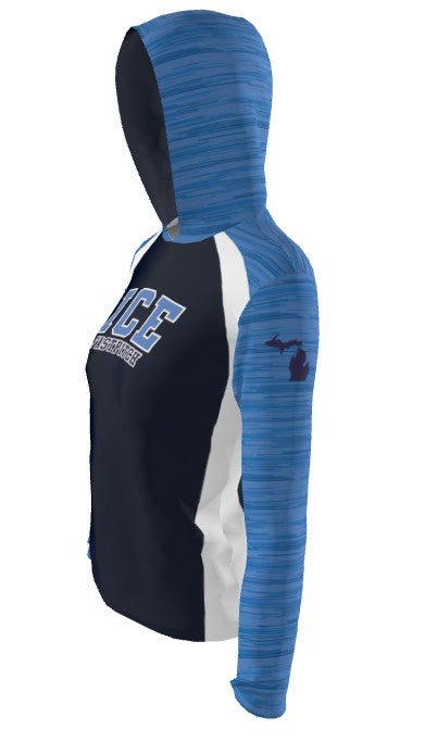 ICE Fastpitch Sublimated Long sleeve T-shirt Hood