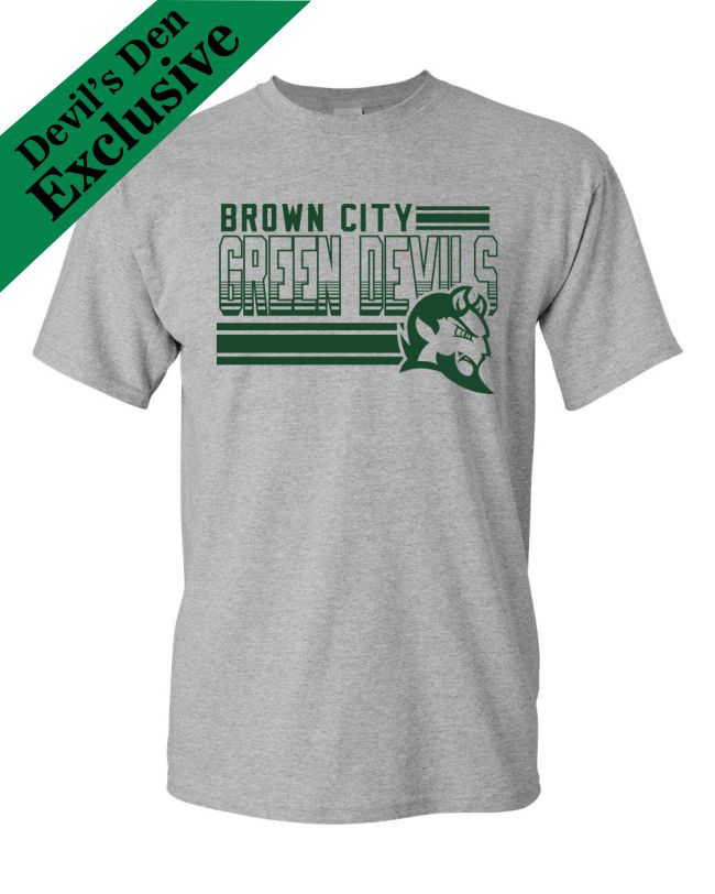 Brown City Basic Lines T-Shirt