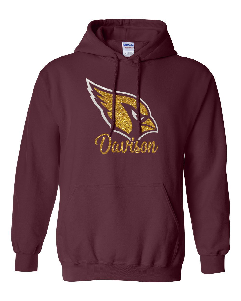 Davison Cardinals Glitter Hood