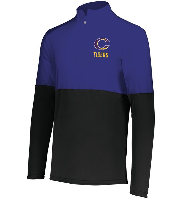 Caro Tigers Momentum 1/4 Zip Pullover - Schall