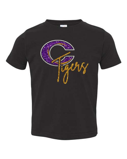 Caro Glitter Toddler Tee - Schall