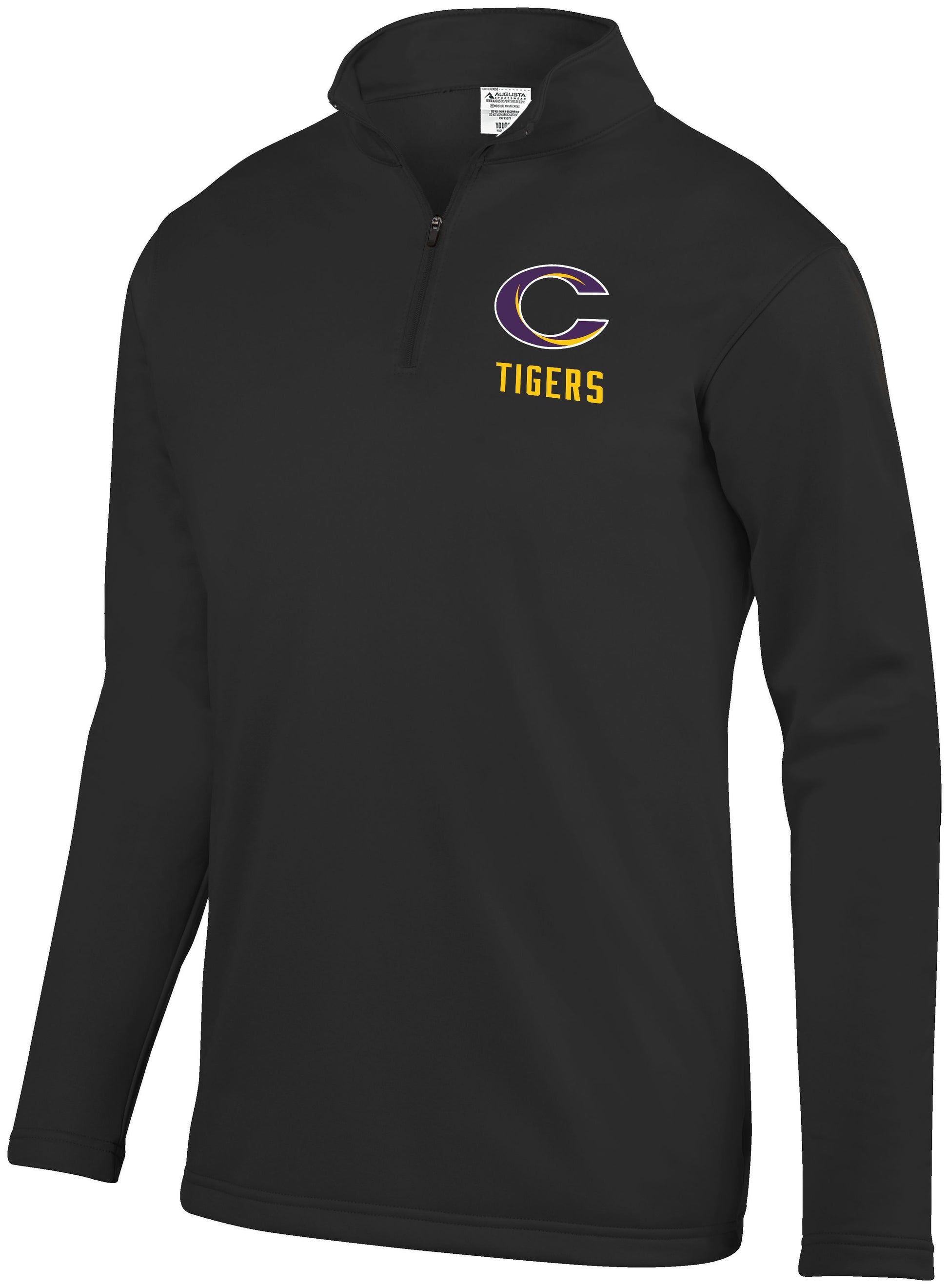 Caro Tigers Wicking Fleece Quarter Zip - Schall