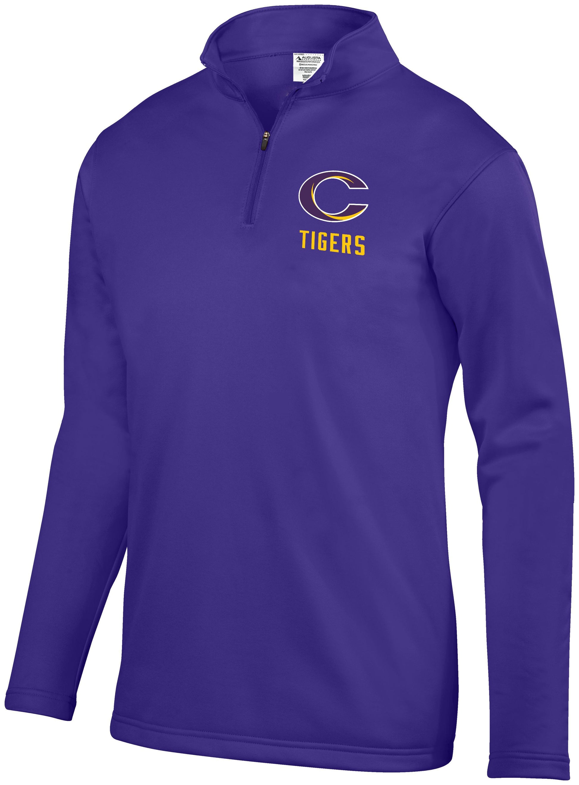 Caro Tigers Wicking Fleece Quarter Zip - Schall
