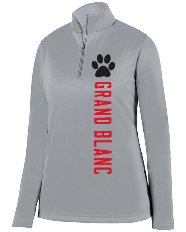 Grand Blanc Bobcats Ladies 1/4 Wicking Fleece Pullover