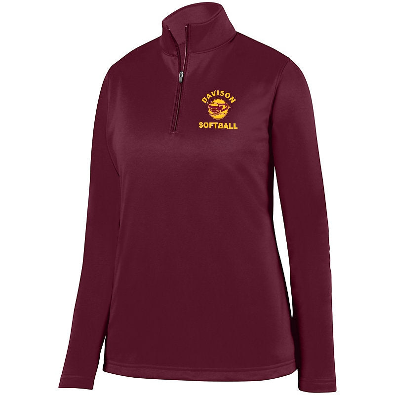 Davison Softball 1/4 Wicking Fleece Pullover
