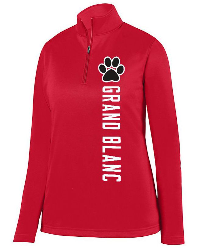 Grand Blanc Bobcats Ladies 1/4 Wicking Fleece Pullover