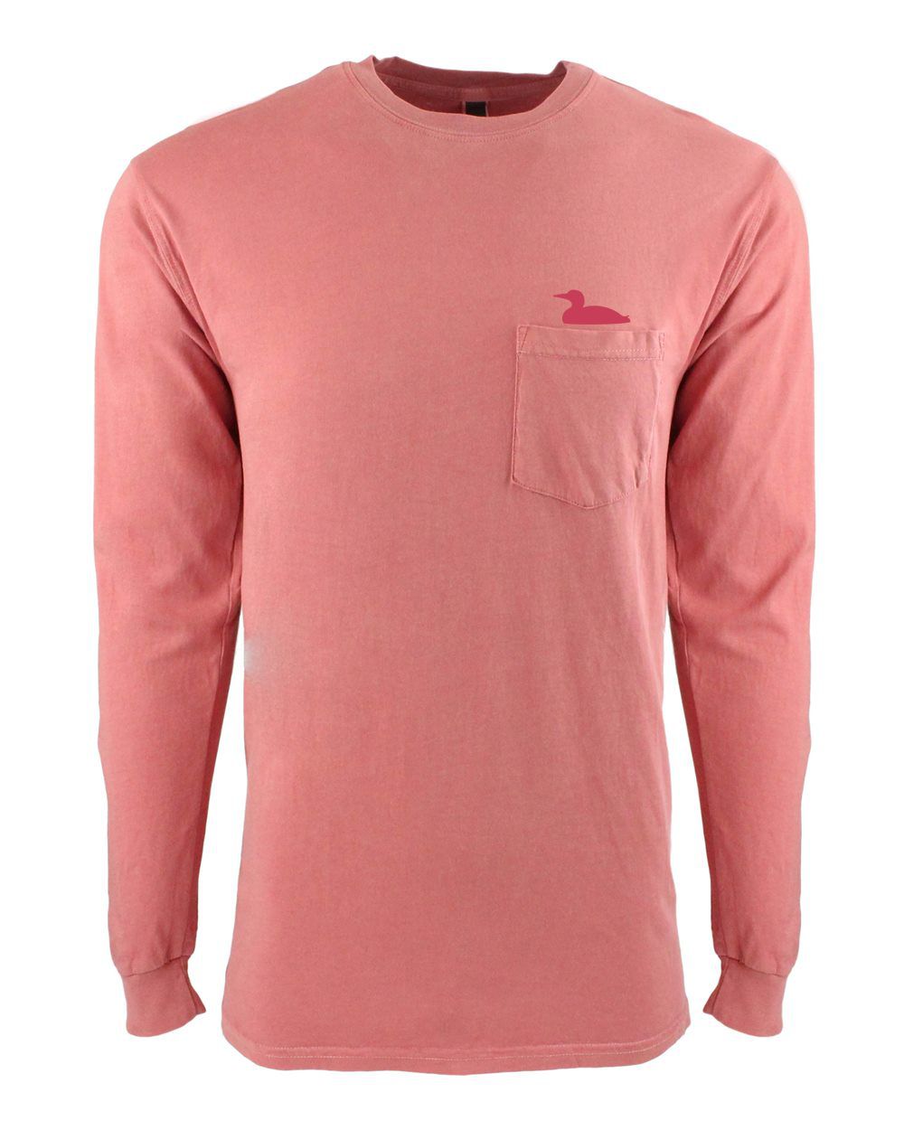 Life At The Lake Mauve Dye Long Sleeve Pocket Crew