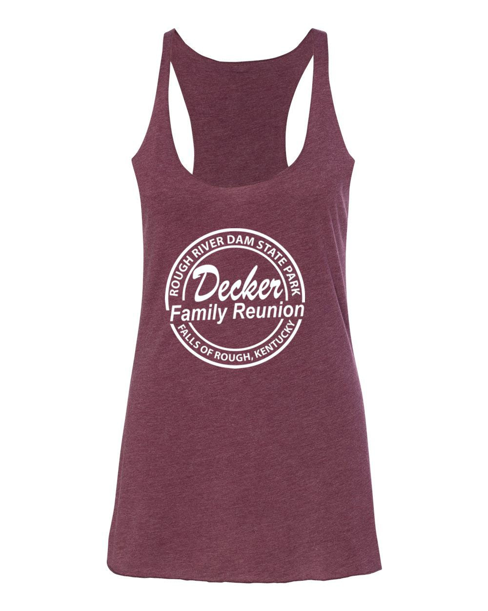 Decker Family Reunion Women's Triblend Racerback Tank