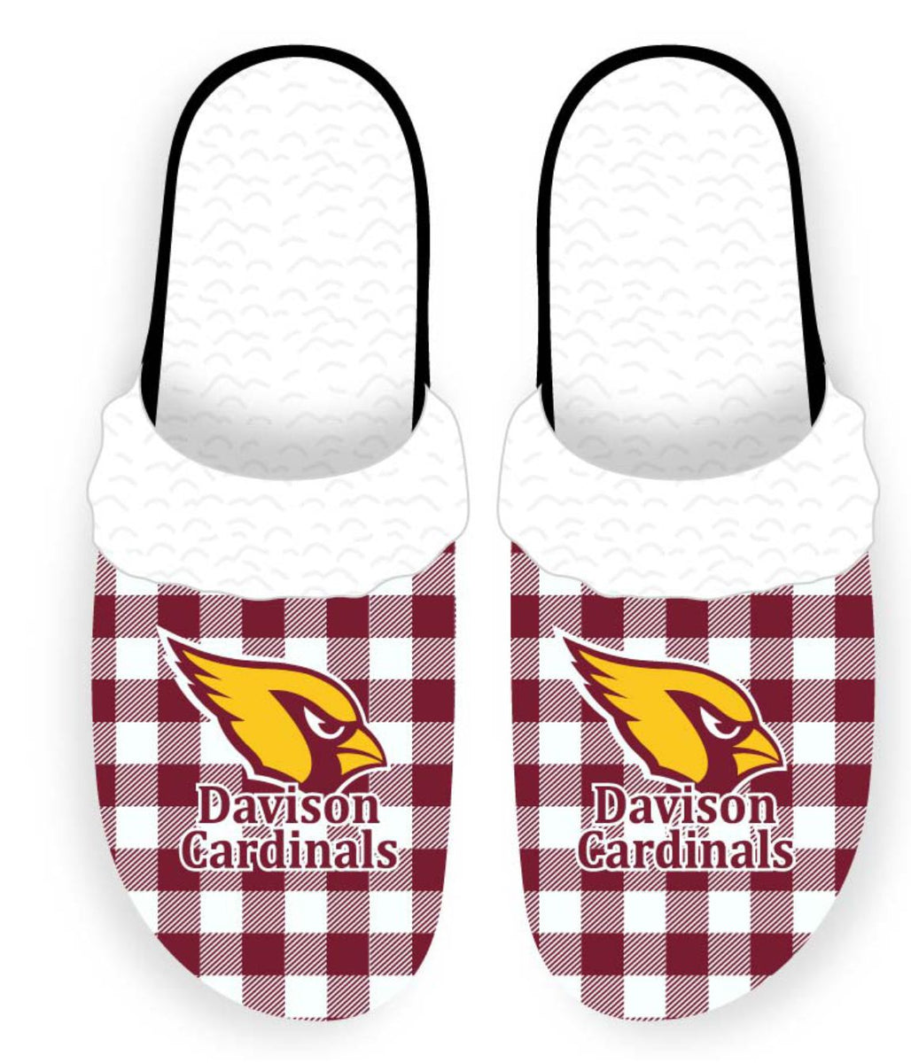 Davison Cardinals Graphic Slippers – K&C's Special T's & Cool Beans Graphics