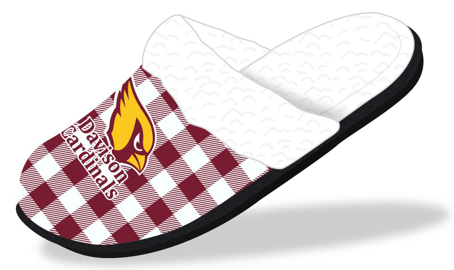 Davison Cardinals Graphic Slippers