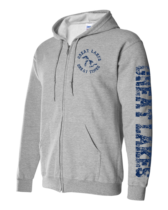 Great Lakes Great Times Full Zip Adult Hoodie