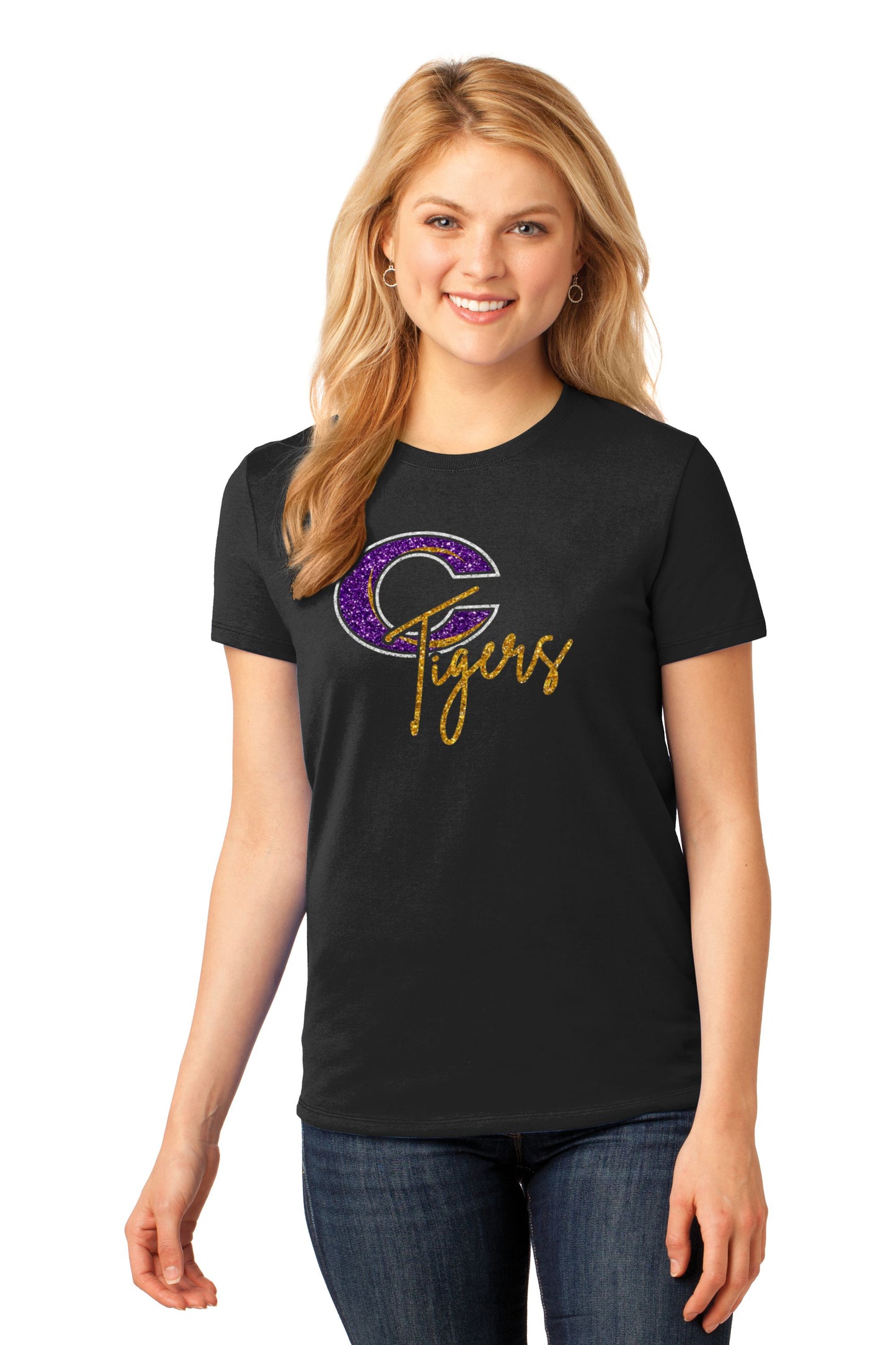 Caro Glitter Ladies T-shirt - Schall