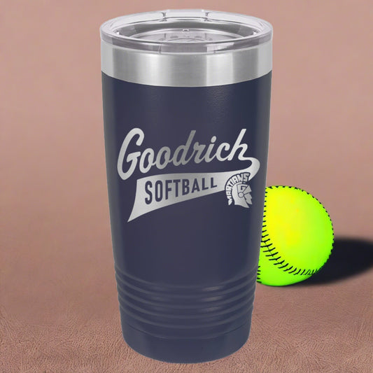 Goodrich Softball Engraved 20oz Ringneck Tumbler