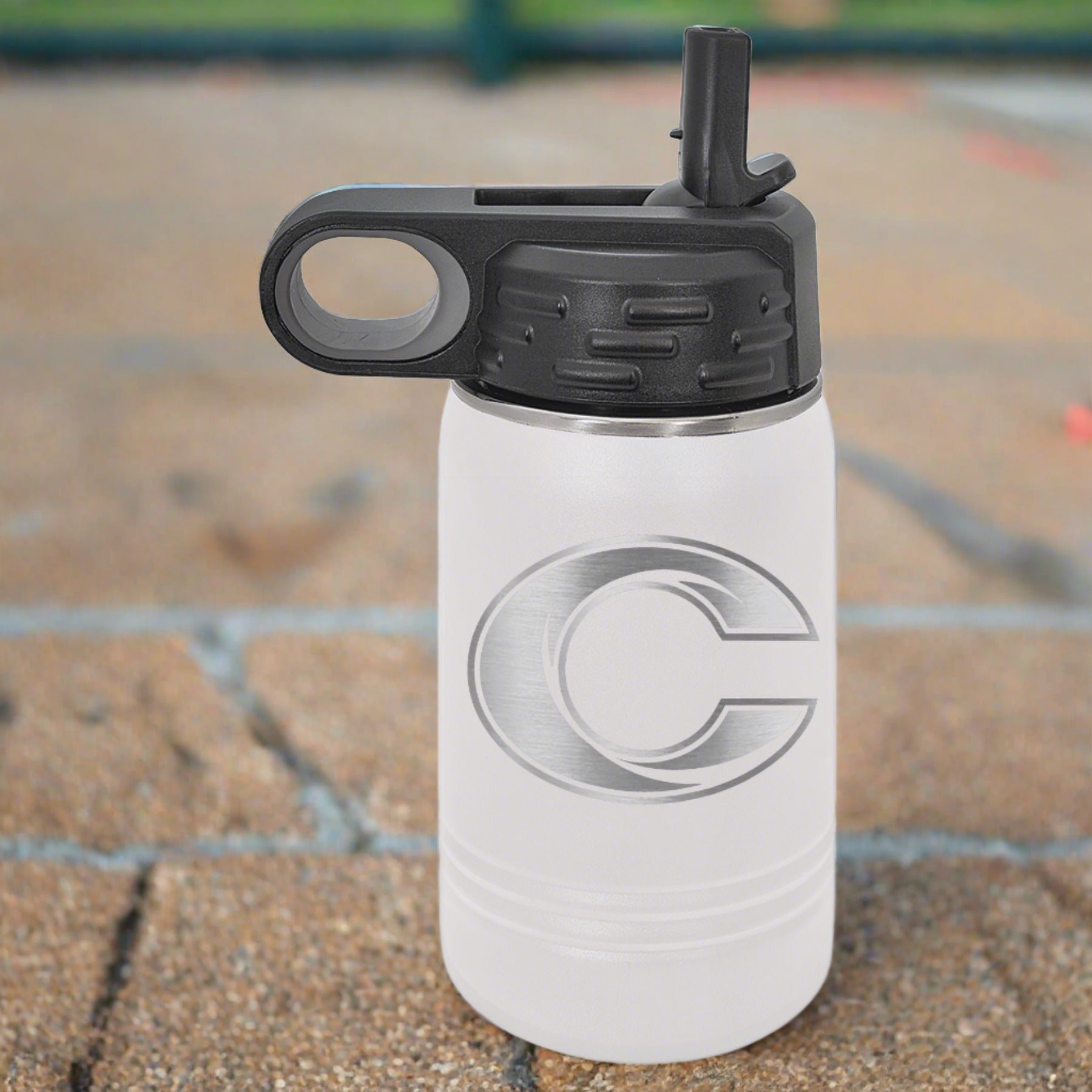 Caro Tigers Engraved 12oz Water Bottle - Schall