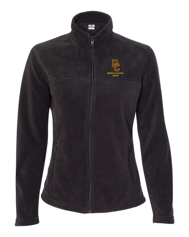 Davison Middle School Staff Embroidered Full Zip Jacket (Ladies)
