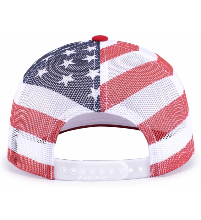 Cardinal Flag Logo Mesh Snapback Hat