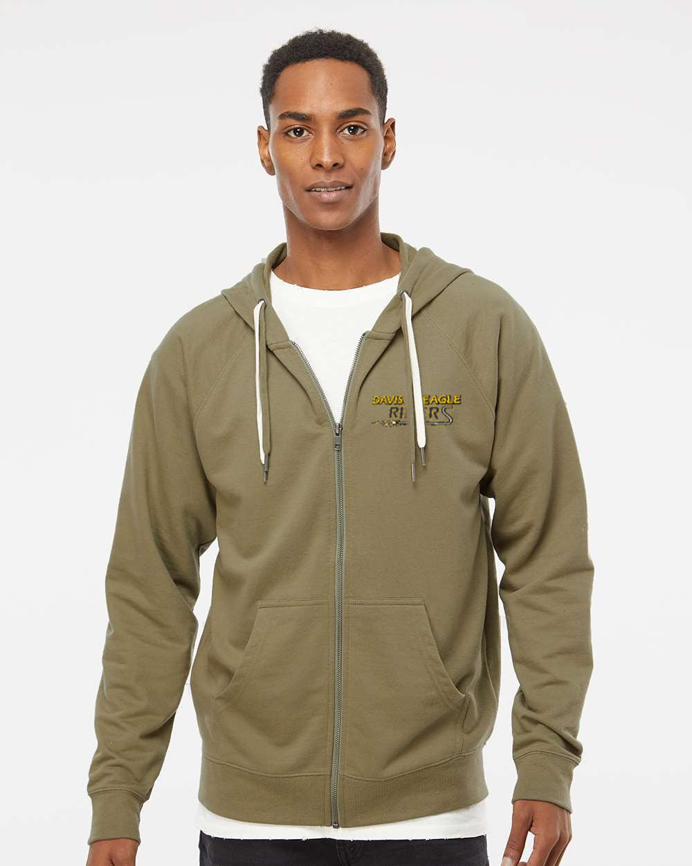Davison Eagle Riders Lightweight Loopback Terry Full-Zip Hooded Sweatshirt
