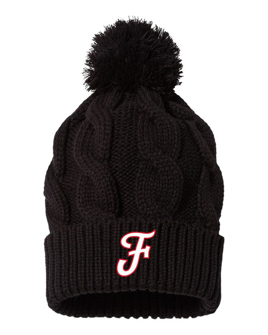 Foutch Fastpitch Chunk Twist Knit Beanie With Cuff