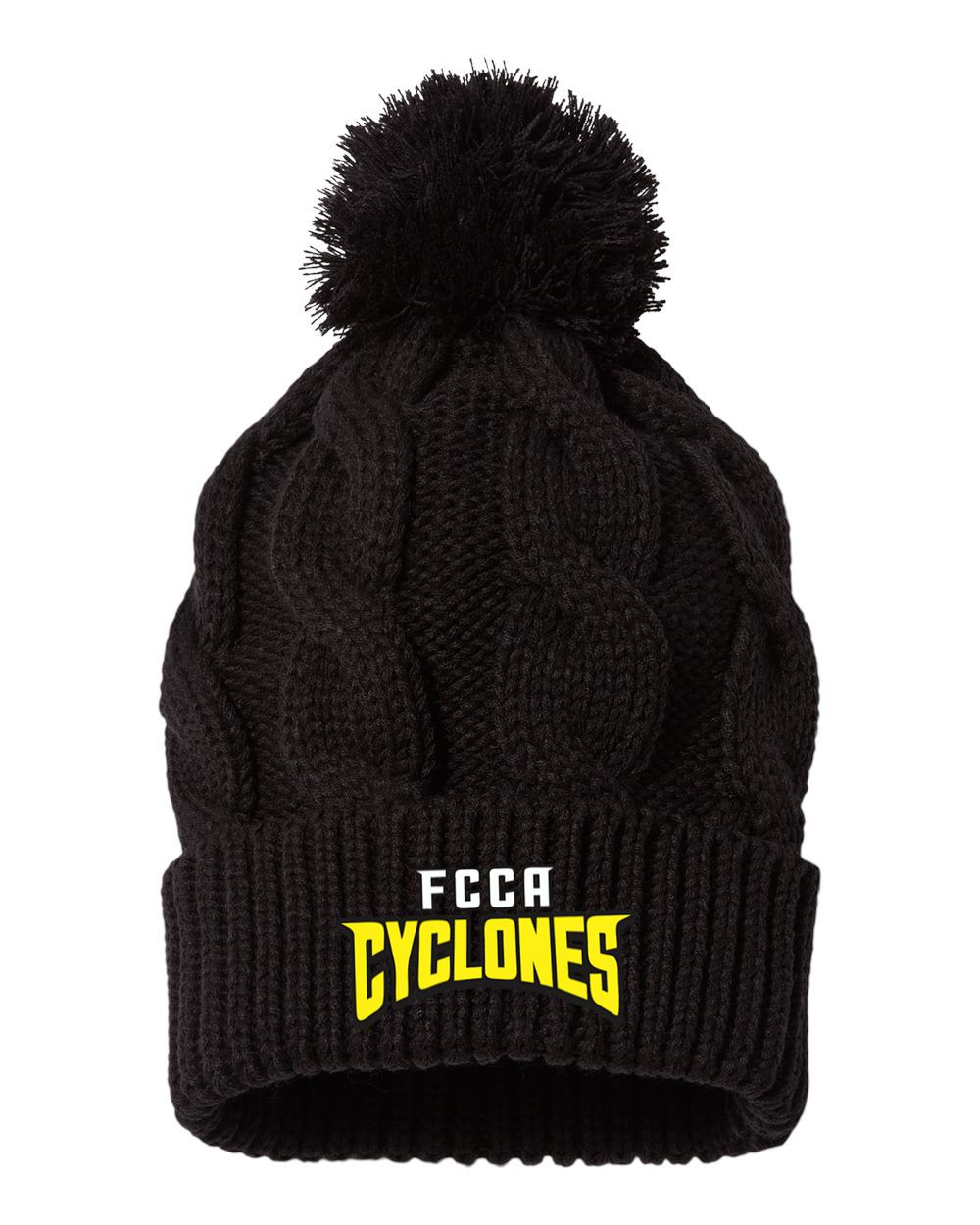 FCCA Chunk Twist Knit Beanie With Cuff