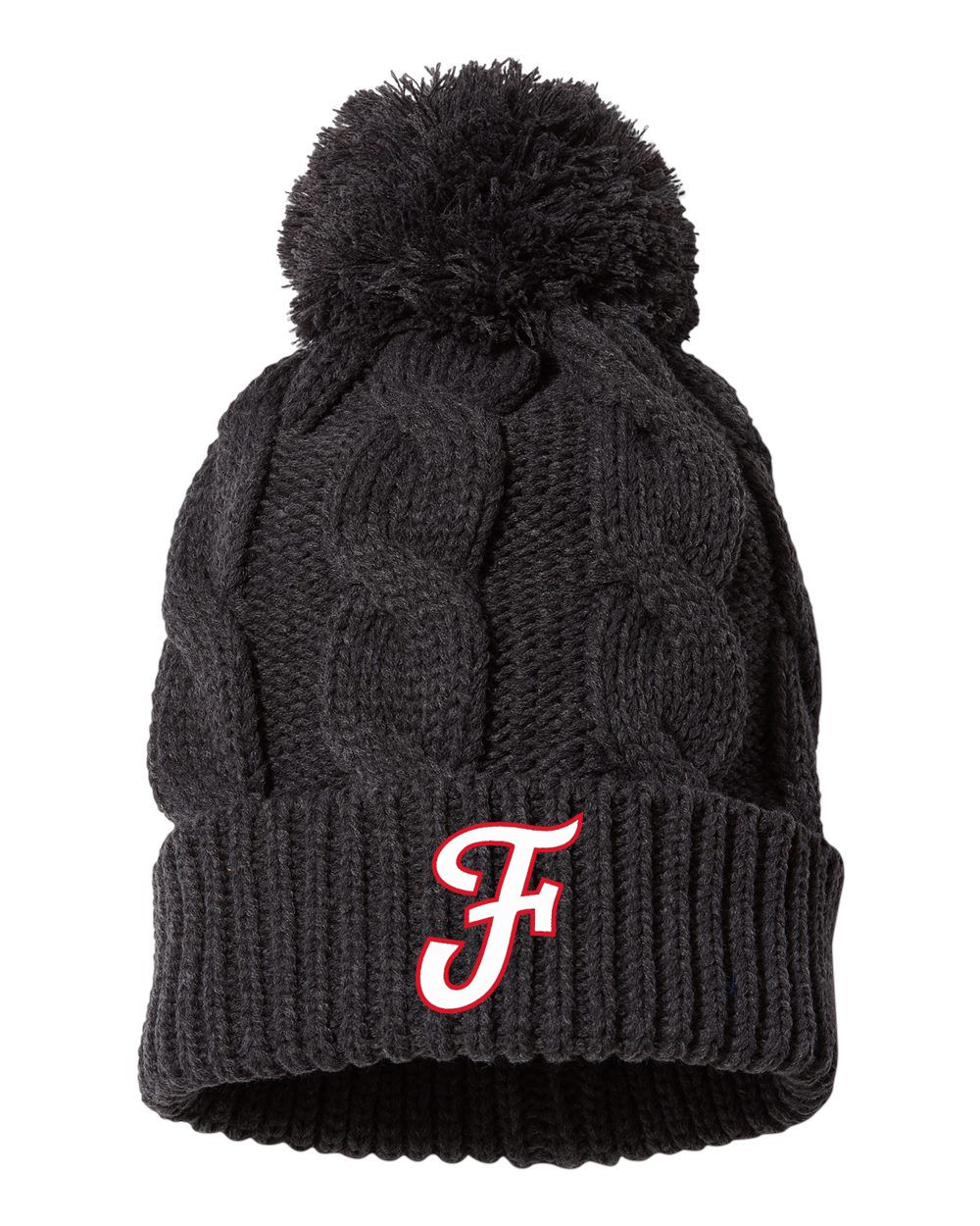 Foutch Fastpitch Chunk Twist Knit Beanie With Cuff (Copy)