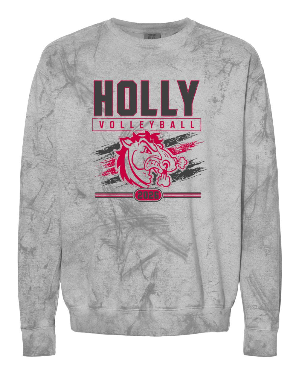 Holly Volleyball Colorblast Crewneck Sweatshirt