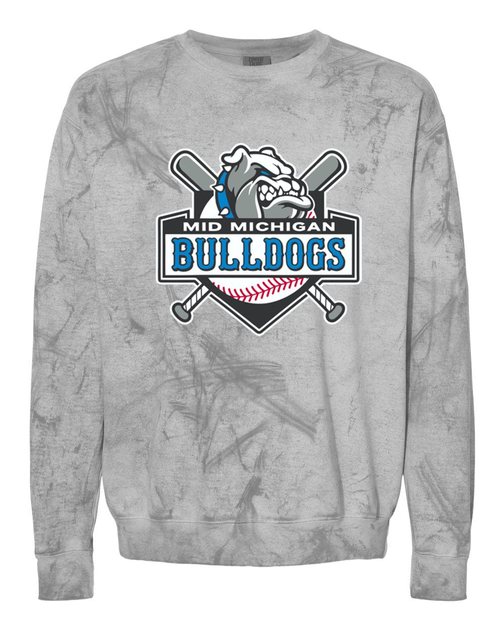 Mid Michigan Bulldogs Colorblast Crewneck Sweatshirt