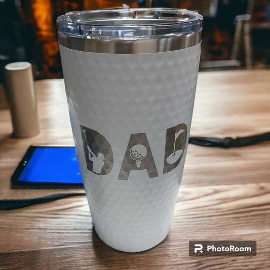 Golf Dad Textured Tumbler