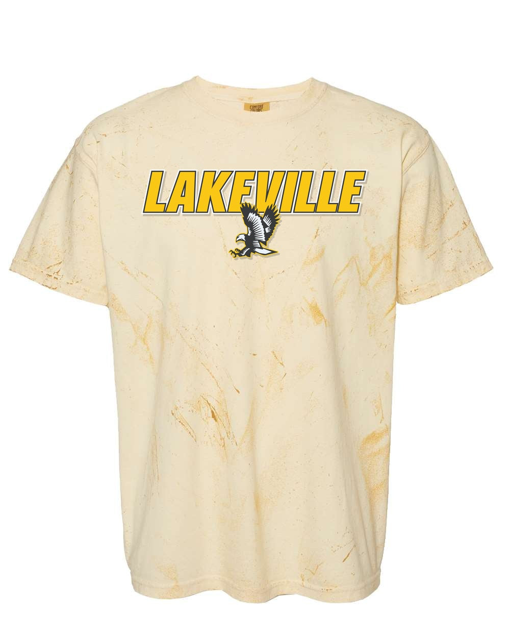 Lakeville Italic Over Logo Colorblast Heavyweight T-Shirt