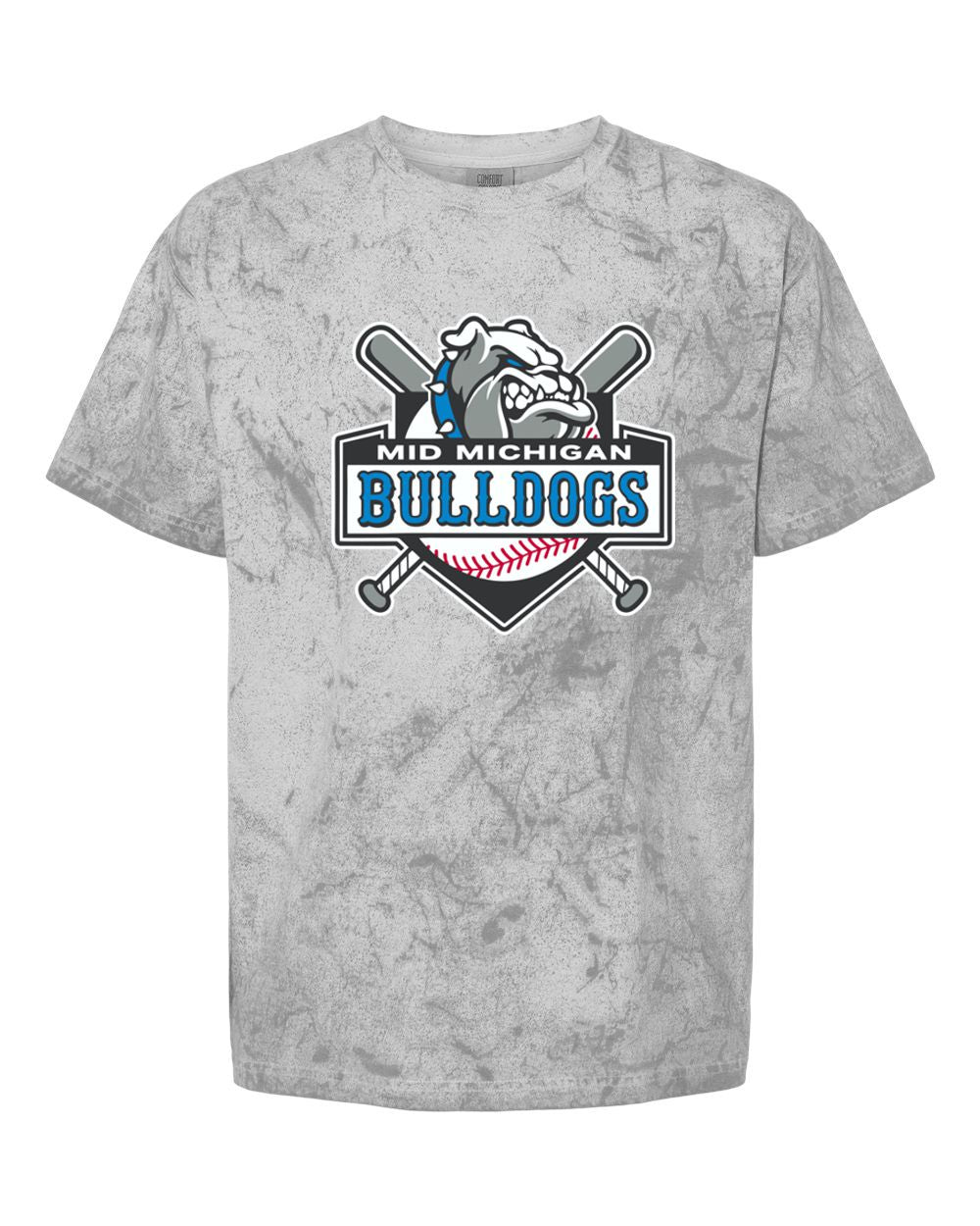 Mid Michigan Bulldogs Colorblast Heavyweight T-Shirt