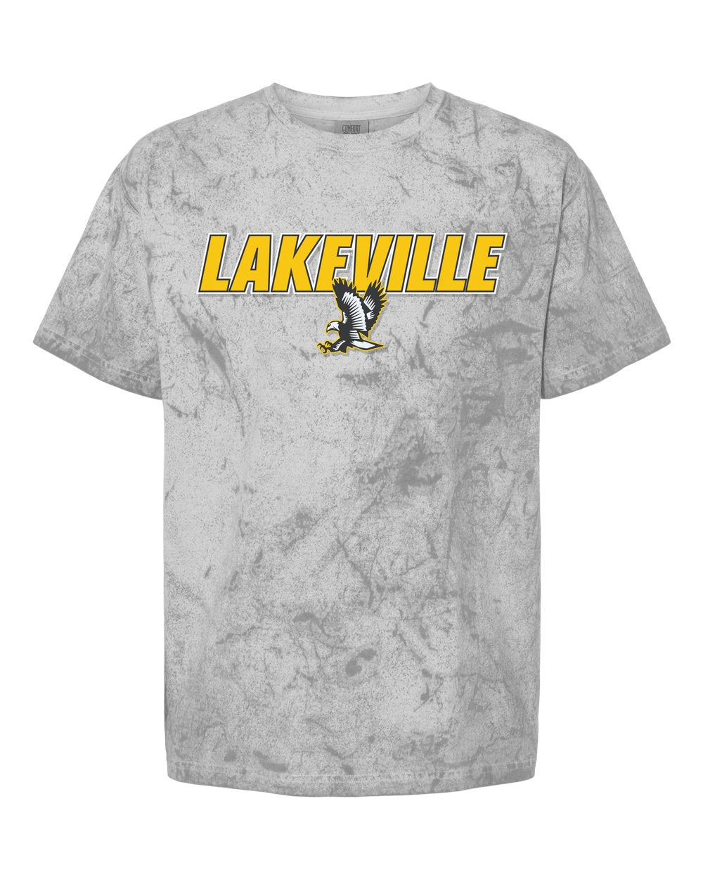 Lakeville Italic Over Logo Colorblast Heavyweight T-Shirt