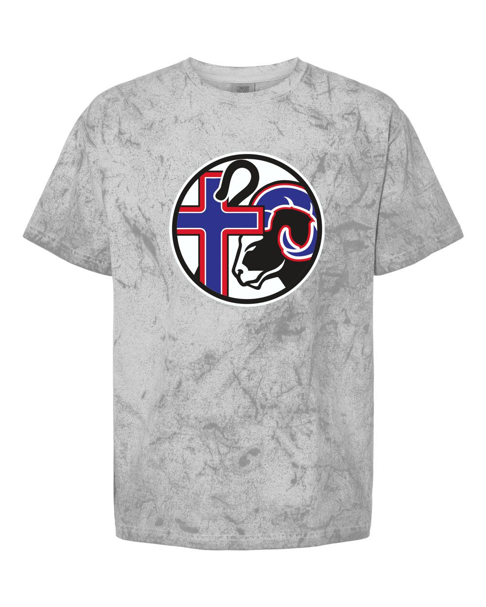 Good Shepherd Lutheran Circle Colorblast Heavyweight T-Shirt