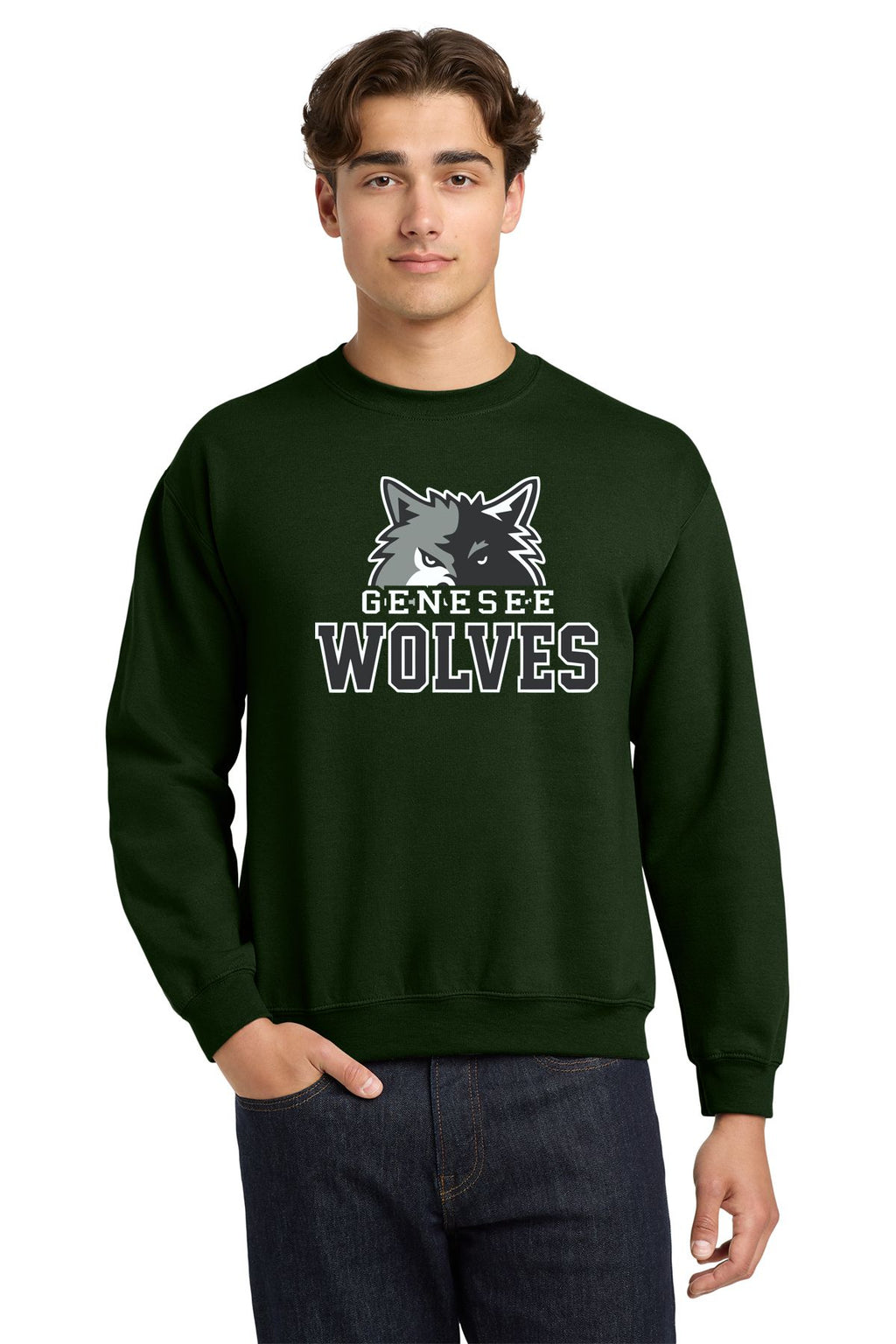 Genesee Wolves Basic Crew Sweatshirt -GWPTO