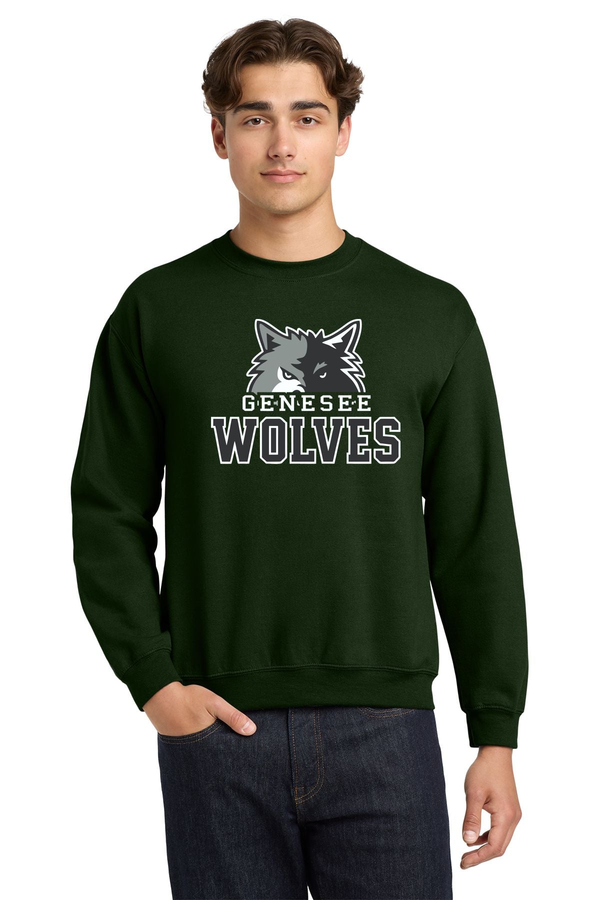 Genesee Wolves Basic Crew Sweatshirt -GWPTO