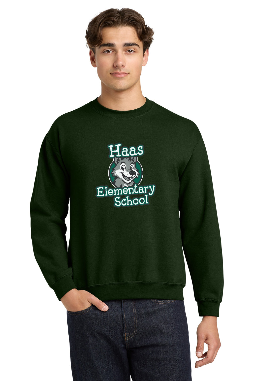 Haas Elementary Basic Crew Sweatshirt