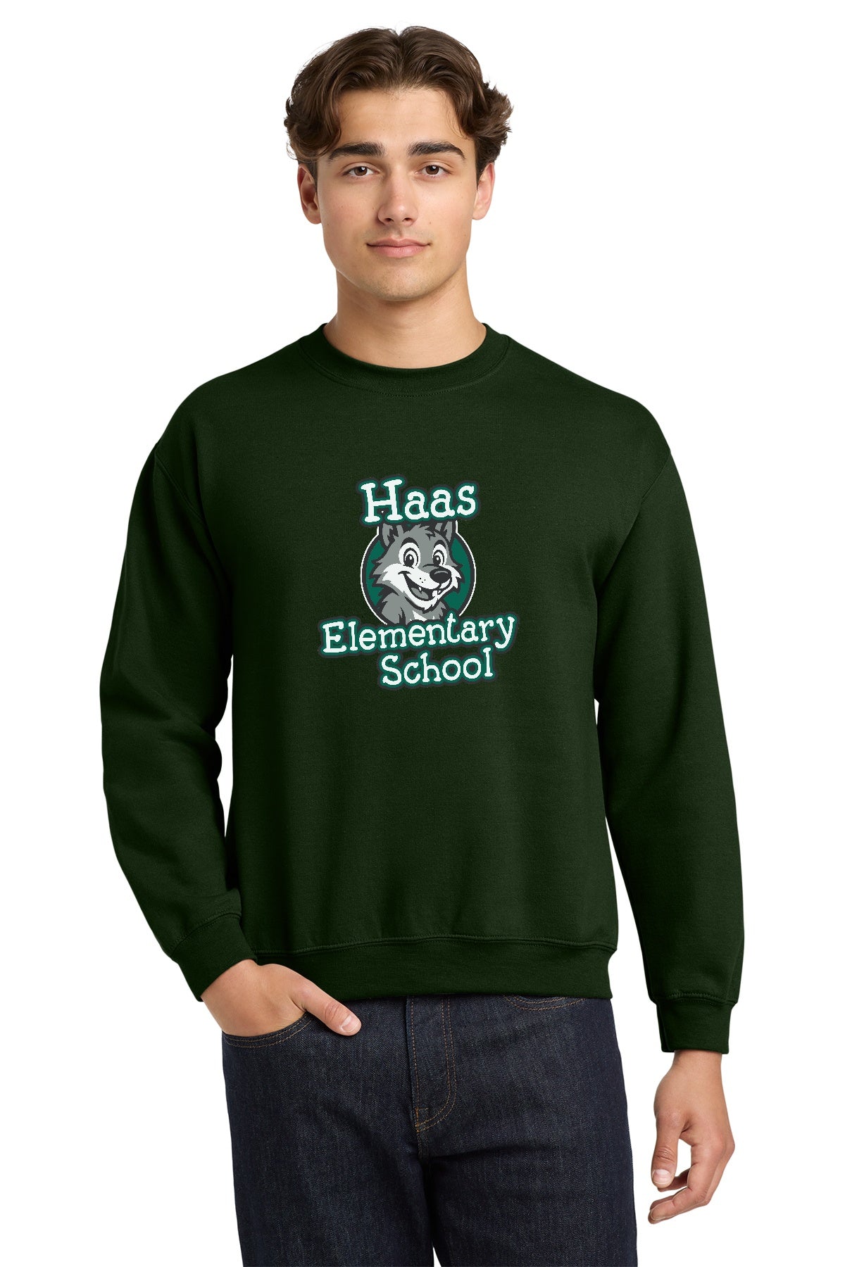 Haas Elementary Basic Crew Sweatshirt