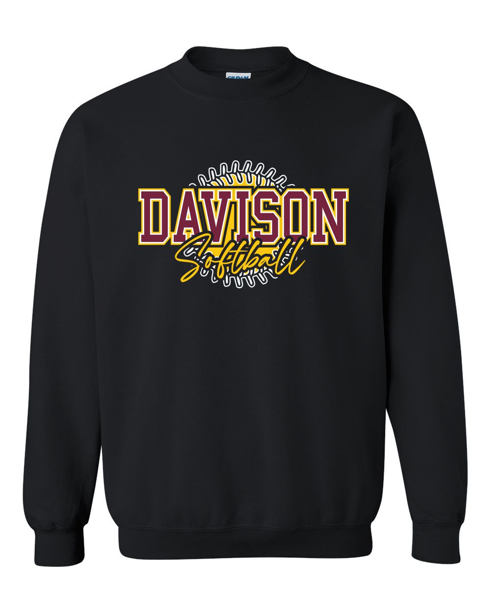 Davison Softball Logo Crew Sweatshirt