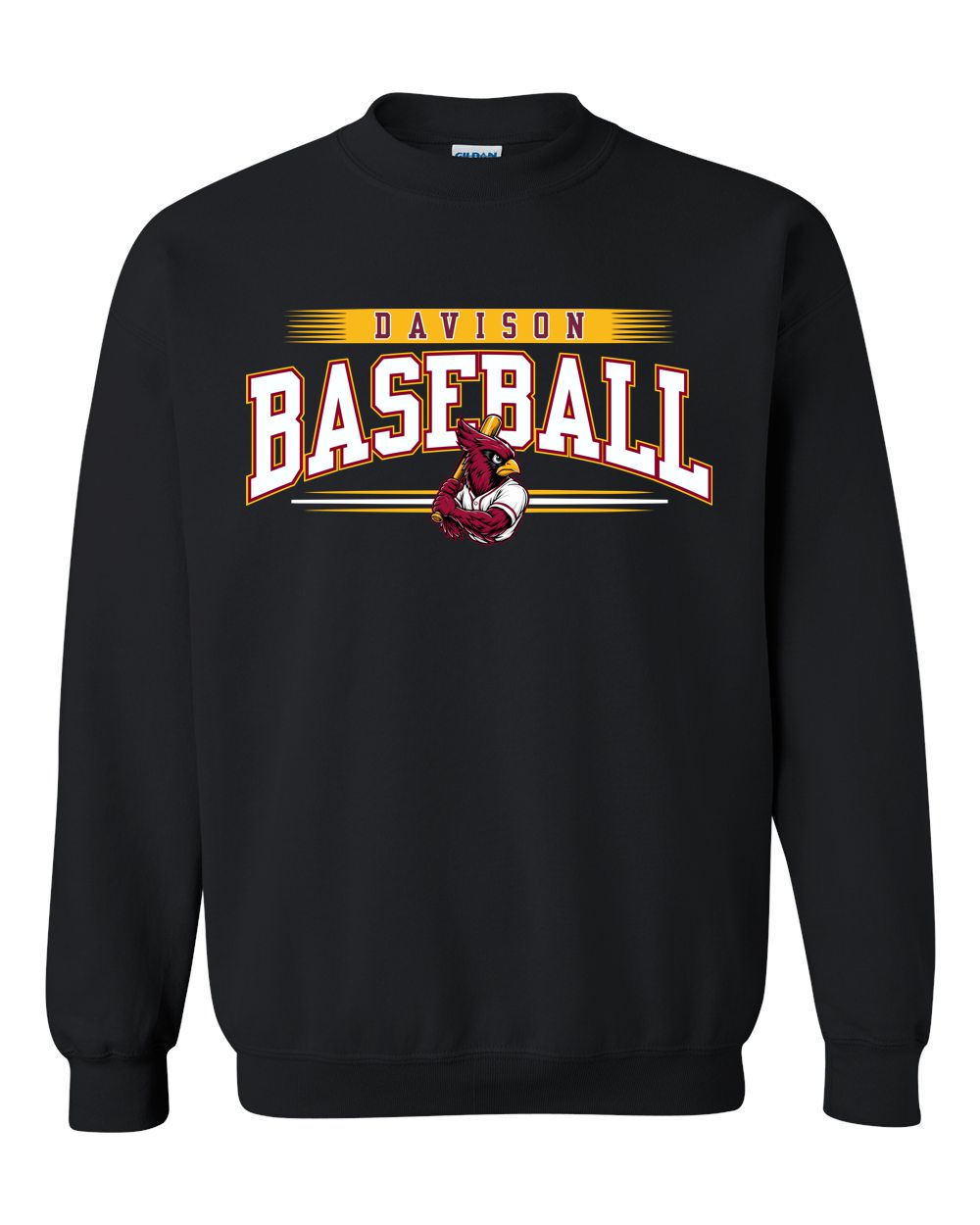 Davison Baseball Club Basic Crew Sweatshirt