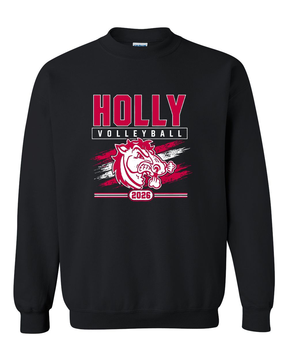 Holly Volleyball Basic Crew Sweatshirt