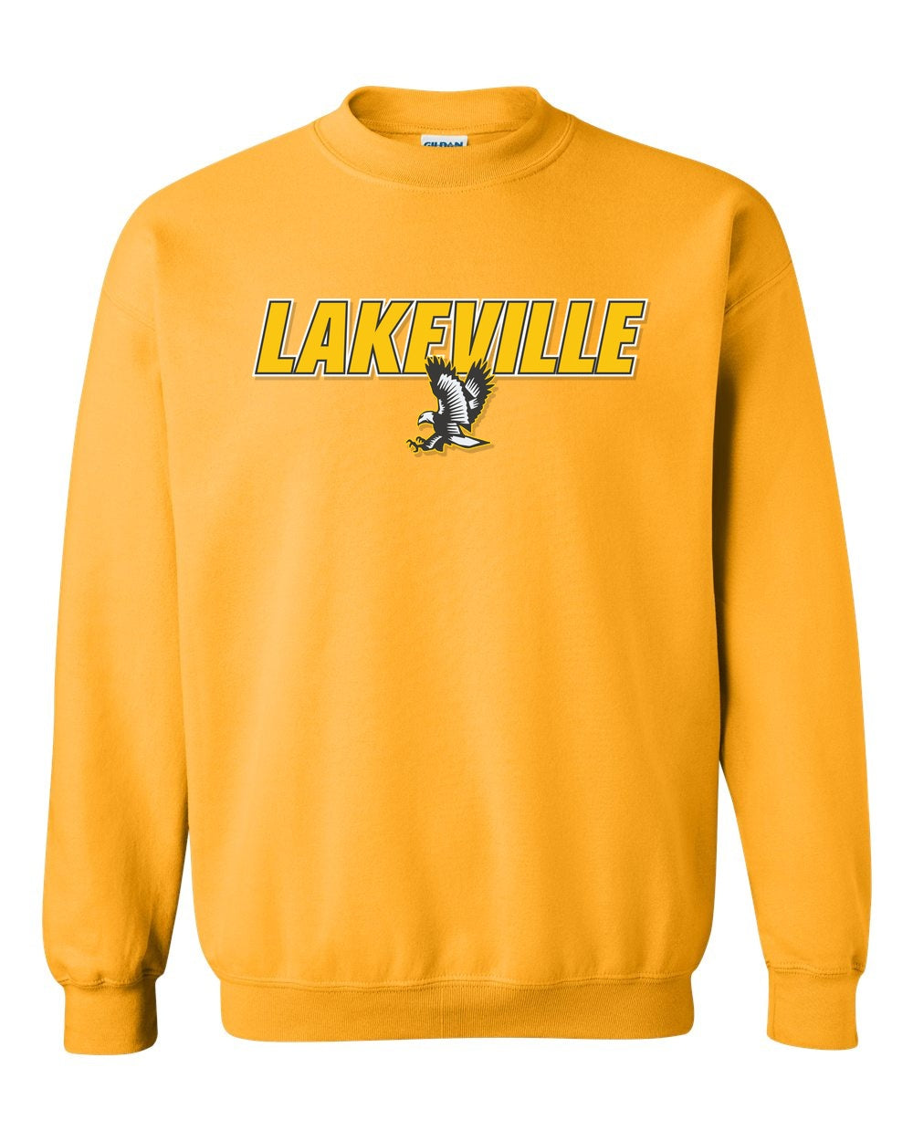 Lakeville Italic Over Logo Basic Crew Sweatshirt