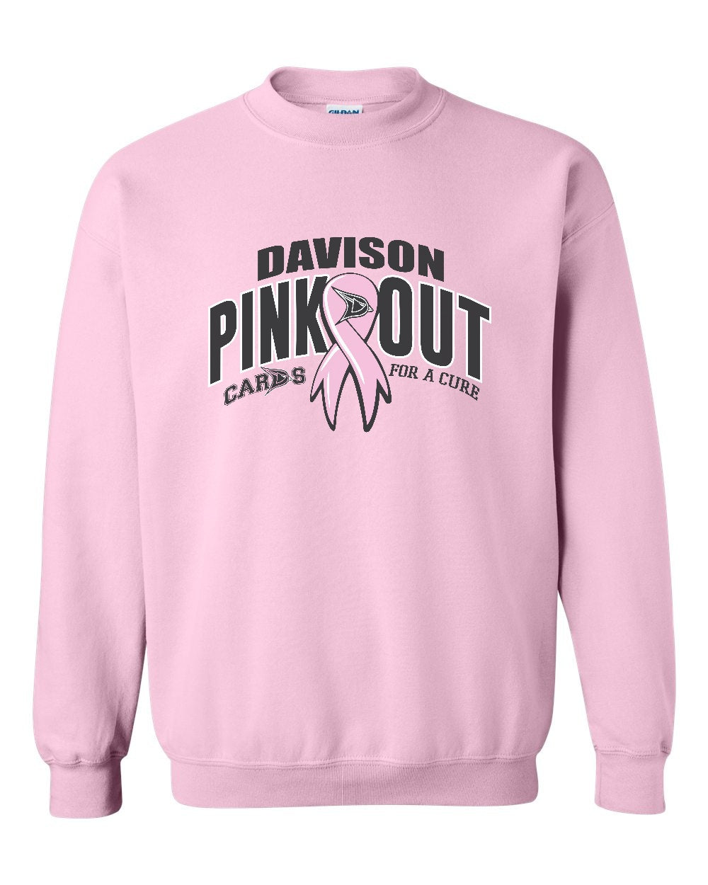 Davison Pink Out 2025 Crew Sweatshirt