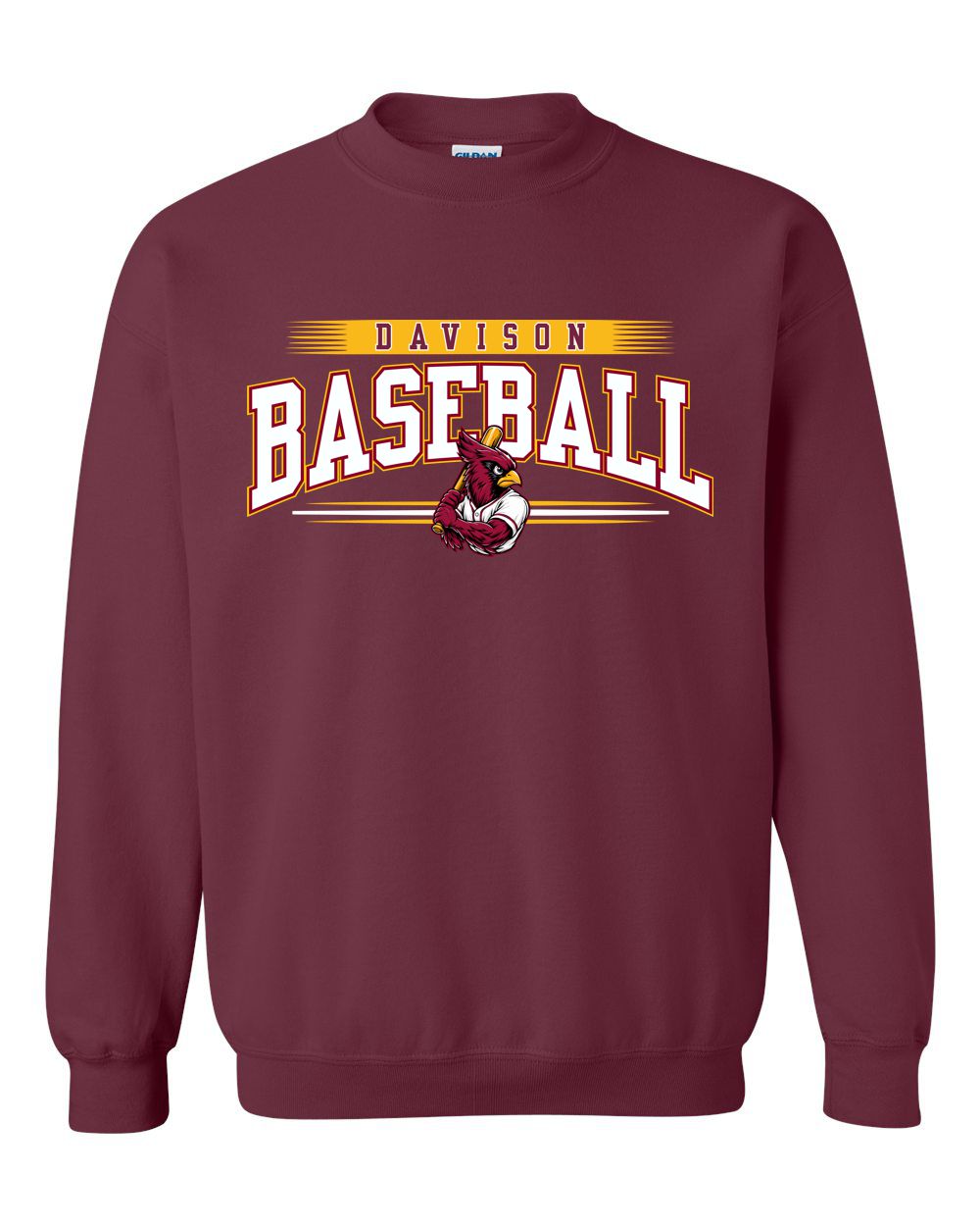 Davison Baseball Club Basic Crew Sweatshirt