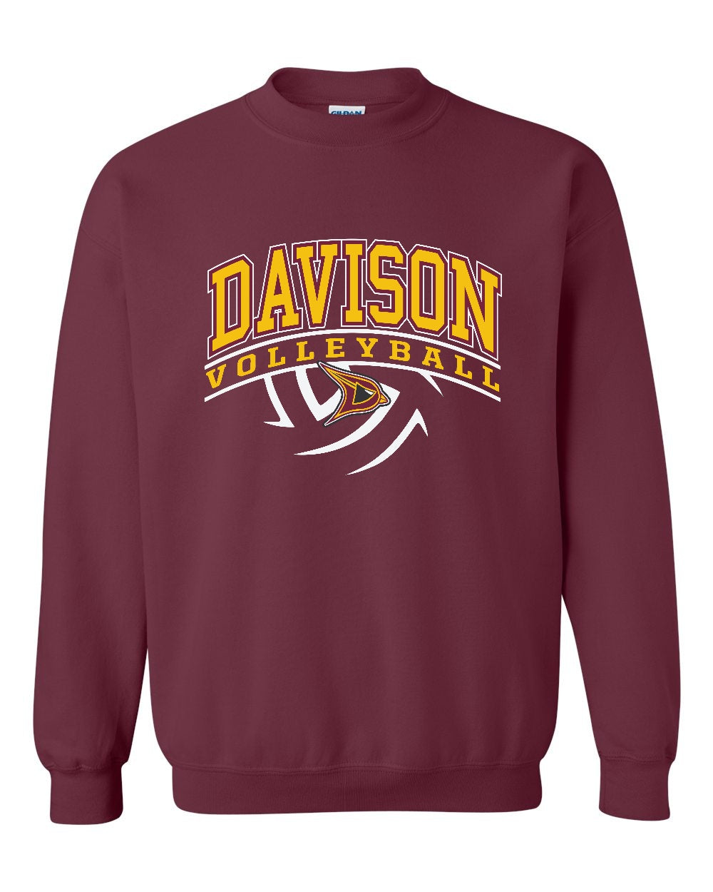 Davison Volleyball Basic Crew Sweatshirt