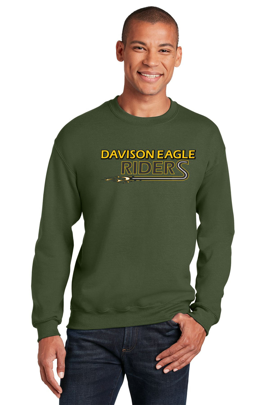 Davison Eagle Riders Basic Crew Sweatshirt